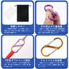 FINGOOO Carabiner S-shaped S7 Set of 10, Small, Sturdy, Ultra