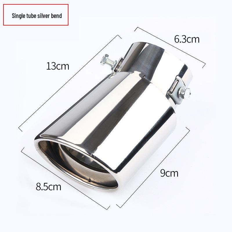 Universal Stainless Steel Tailpipe Muffler Tip Decoration