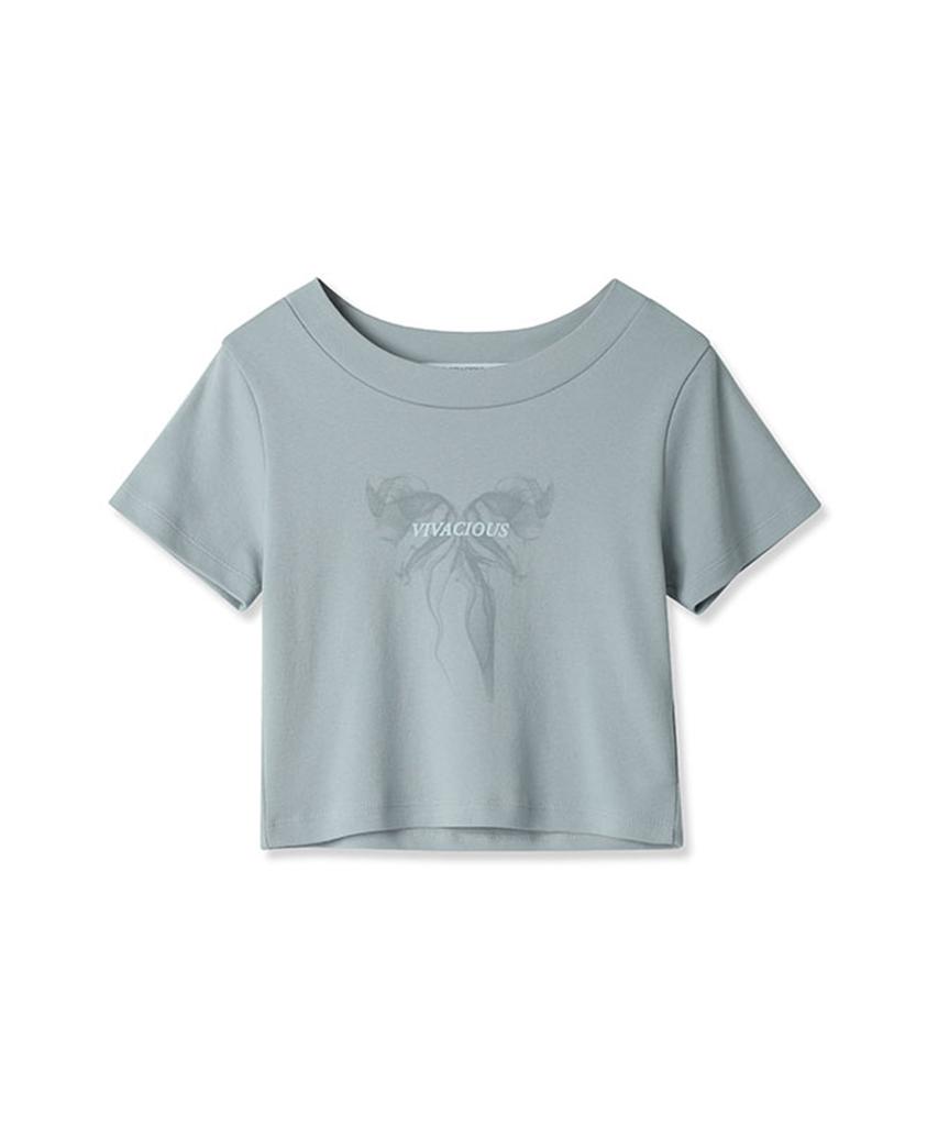 VIVACIOUS Ribbon Crop T-Shirt - 3Col
