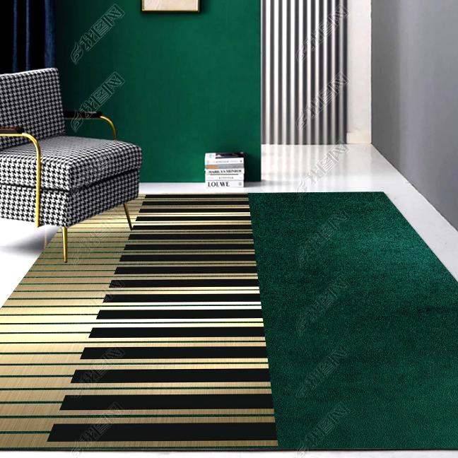Splash Ink Abstract Green Carpet Living Room Large Area Rugs Home Decor Bedroom Bedside Carpets Non-slip Floor Mat Alfombra