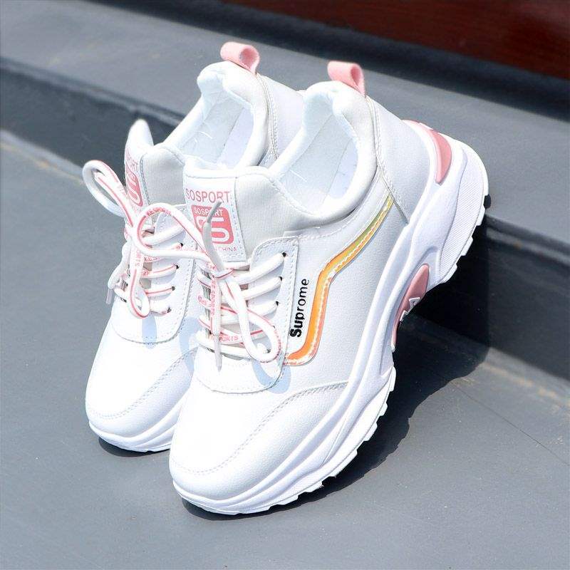 Sneakers ins breathable flat bottom lightweight dad shoes tide