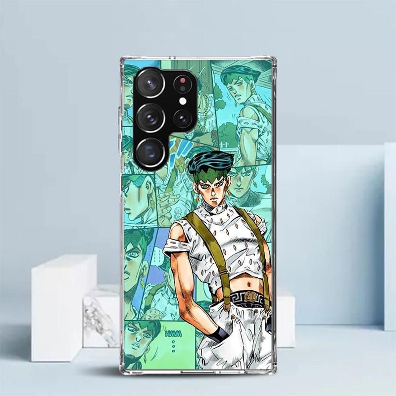 JoJo Adventure Rohan Kishibe Soft Cover for Samsung Galaxy S25 Edge S26 S24 S23 Ultra Phone Case S22 S21 Plus S20 FE Print Patte