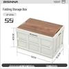 Faltbare Outdoor-Camping-Aufbewahrungsbox mit Holzdeckel