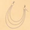 Fashionable Multi Layer Pants Chain Belt Pendant for Versatile Styling and Enhancing Outfit Appeal Rust Resistant Metal