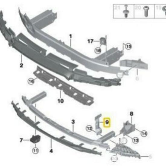 BMW 5 & 7 Series G11/G12/G30 Front Left Parts 51117357179/51117357180