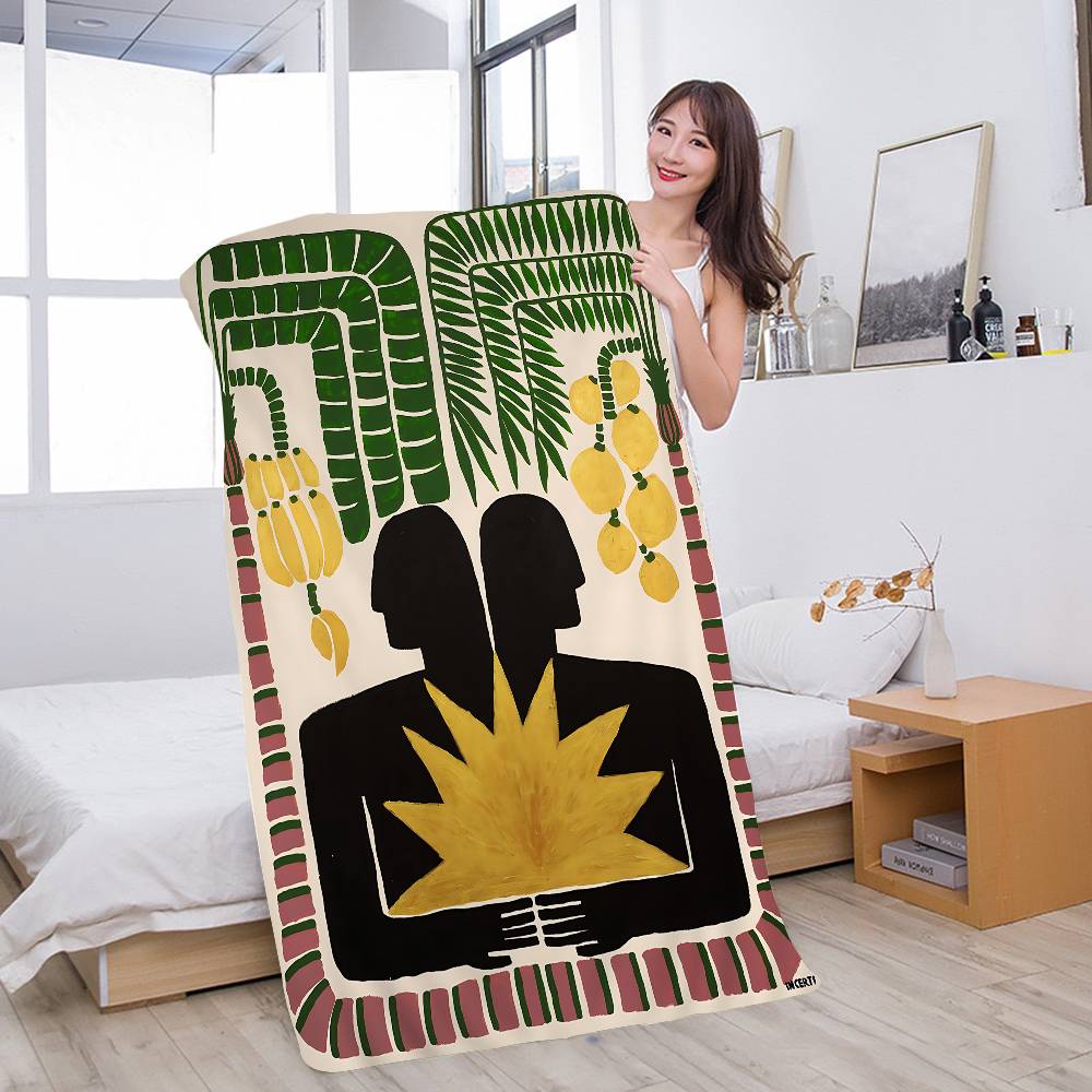 

Egypt Colorful Abstract Tiger And Leopard Beach Towel Colorful Bath Towels For Girl Microfiber Quick Dry Sand Free Beach W40*H60(CM)