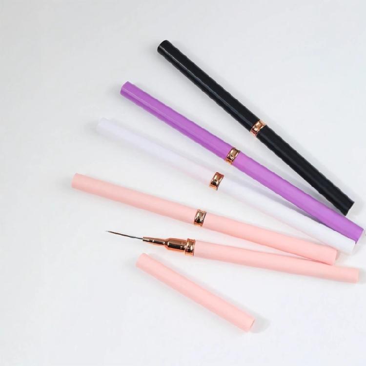 5Pcs Nail Art Brushes,Super Fine Thin Liner Nail Brush Set for Nail Gel Polish Painting Designs Gifts for Women Girls