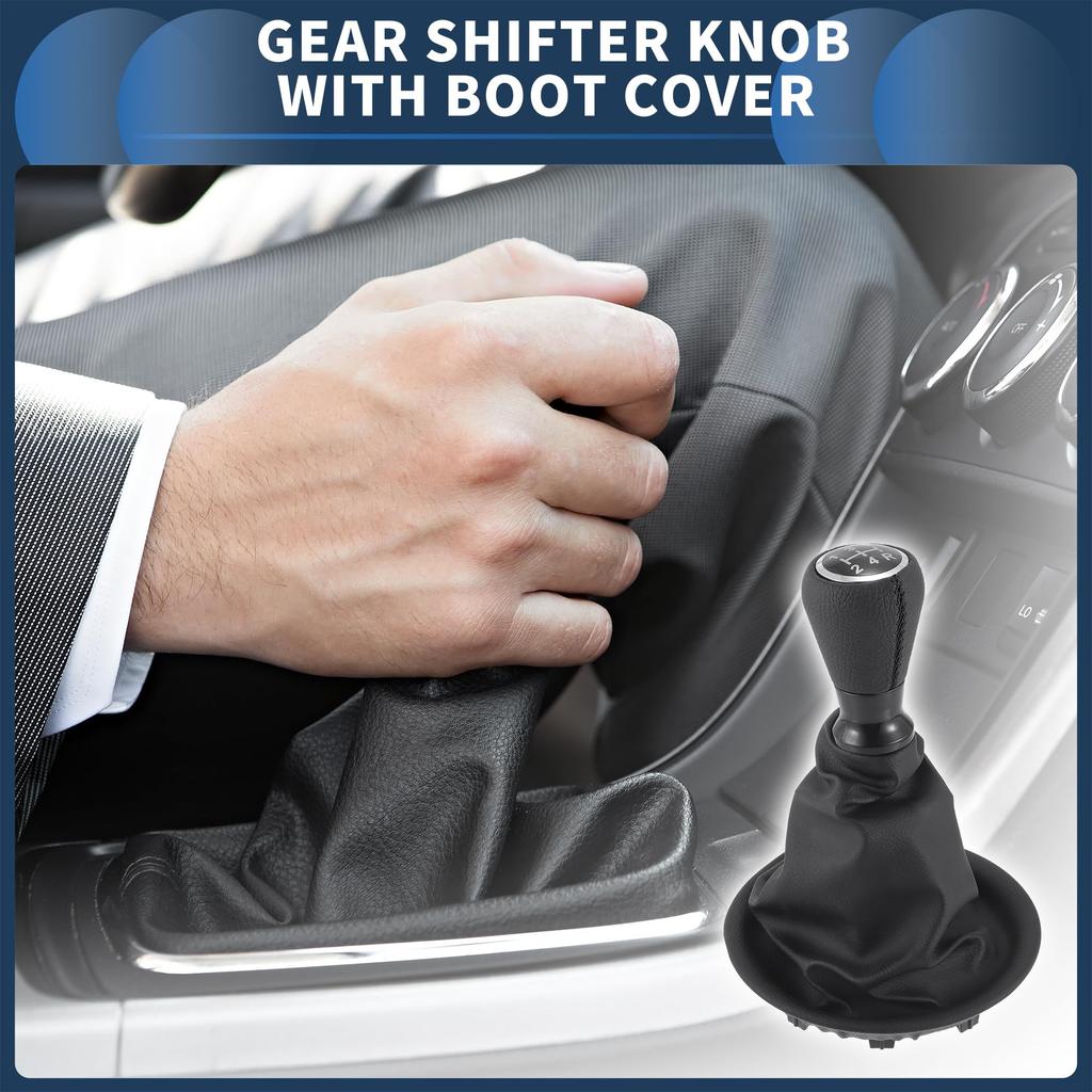INFINAUTO Manual Gear Shift Knob for Peugeot Partner Gearbox Stick Shifter Lever Knob 5-Speed 2008-2022 -