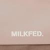 Milkfed FAUX LETHER PATCH TOTE 103203053015 Beige Tote Bag Women's