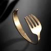 Creative  Fork Bracelet For Women Men Personalized Simple Opening Adjustable Bracelet Fine Jewelry Accessories Gifts
