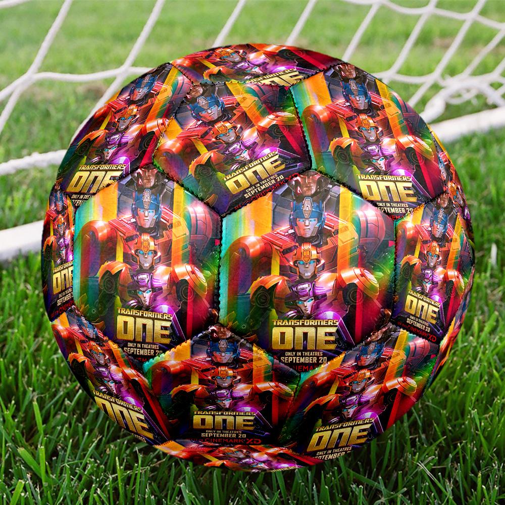Transformers Print Size 5 Soccer Ball, Standard Match Football for Sports Game and Team Practice, Ideal Gift for Soccer Fans