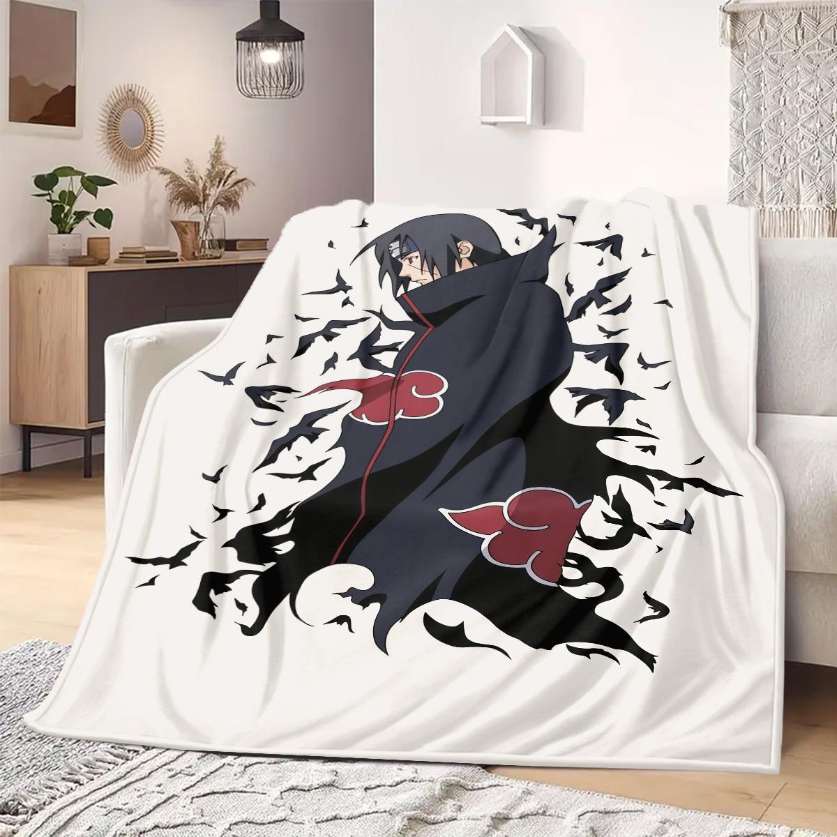 

Naruto Anime Print Blanket Warm Comfortable Flannel Blanket Suitable for Bedrooms, Sofas, Beds, Chairs, Picnics, Travel 75x90cm