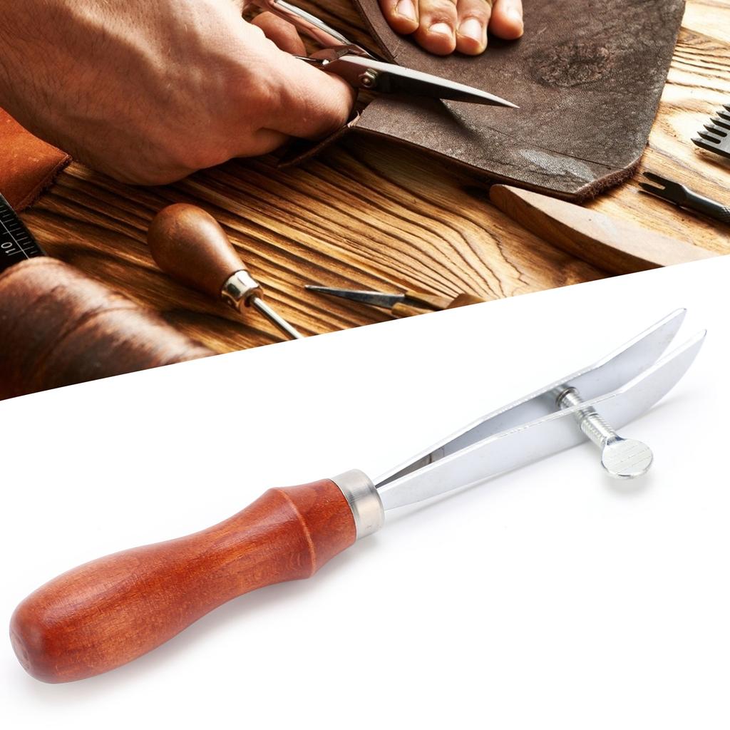Edge Creaser Adjustable Stainless Steel Leather Edger DIY Craft Working Tool Accessories