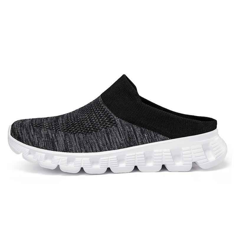 New Fly-woven Socks Shoes Couple Sports Shoes One-pedal Bag Head Shoes Casual Shoes Men's Shoes Large Size Foreign Trade