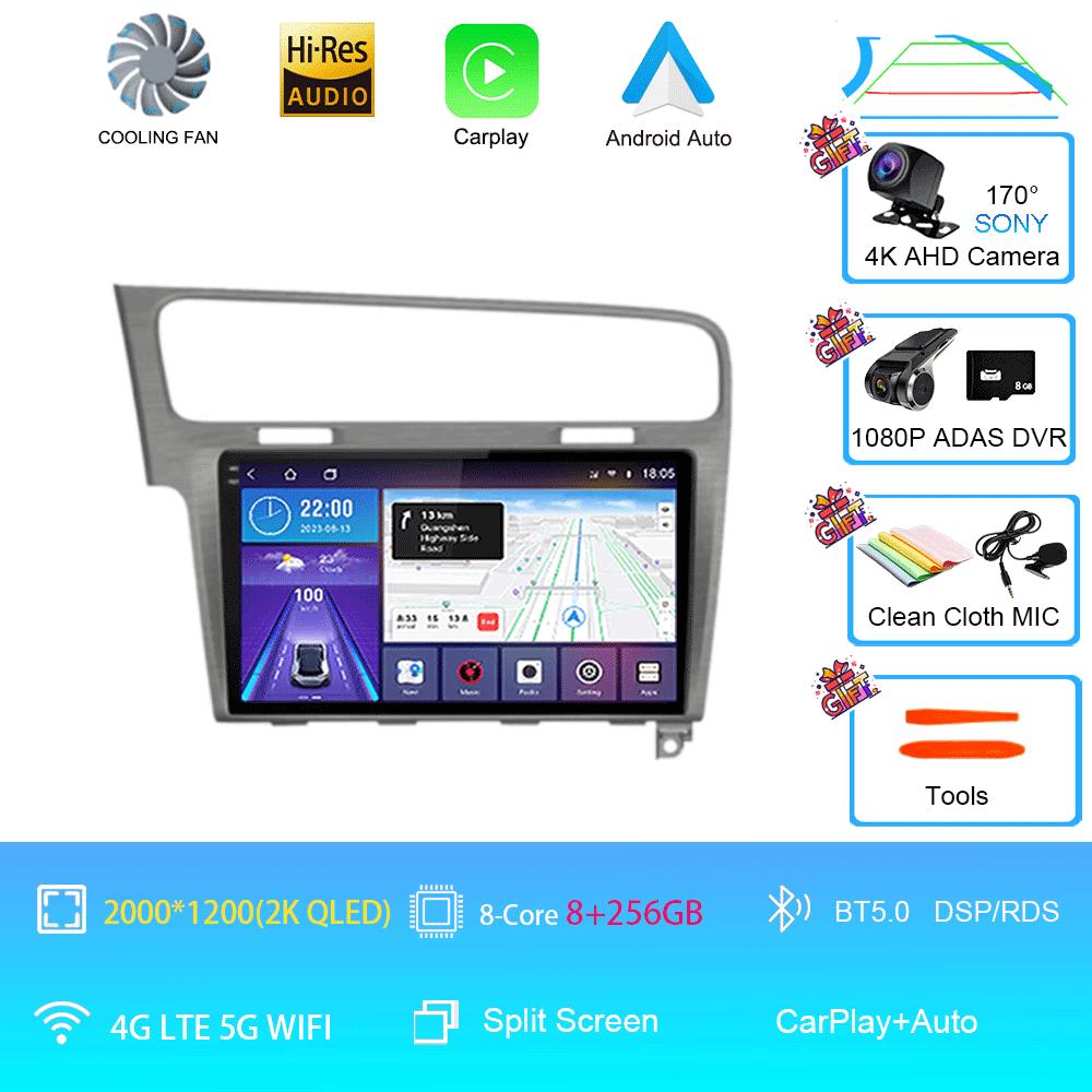 Car Radio Android 14 For Volkswagen VW Golf 7 MK7 GTI 2011-2021 Carplay HD Multimedia Auto Qualcomm GPS Stereo Video Player 2din