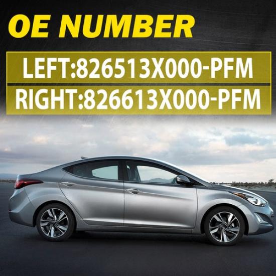 Pair Front LH RH Side Outside Outer Door Handle Fit 2011-2016 Hyundai Elantra EV