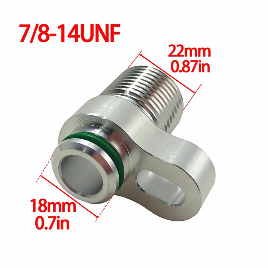 Custom A/C Lines AC Compressor Drier Condenser Radiator Fitting Adapter for Auto Air Conditioning Hose R134a