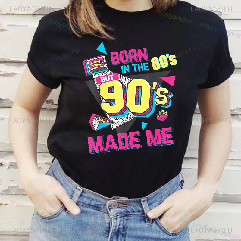 Back To The 90s Y2k Love 90 Tshirt Born In The 80s But 90s Made Me Shirt Vintage For Birthday Party Gift Unisex Unisex Clothing