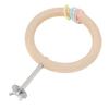 Bird Cage Round Perch Wooden Swing Design Multifunctional Bite Proof Parrot Perch Stand Toy