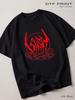 Black T-shirt Sigh (Sigh), Metal Back In
