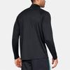 Under Armour Solid Color Half-Zip Running Training Fitness Long Sleeve T-Shirt Men Tops Black 1328495-001