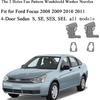 8S4Z-17603-AA Premium Wiper Nozzles Fit for 2008 2009 2010 2011 Ford Focus Windshield Wiper Washer Fluid Jet Nozzle | 2008-2011 Focus S, SE, SES, SEL