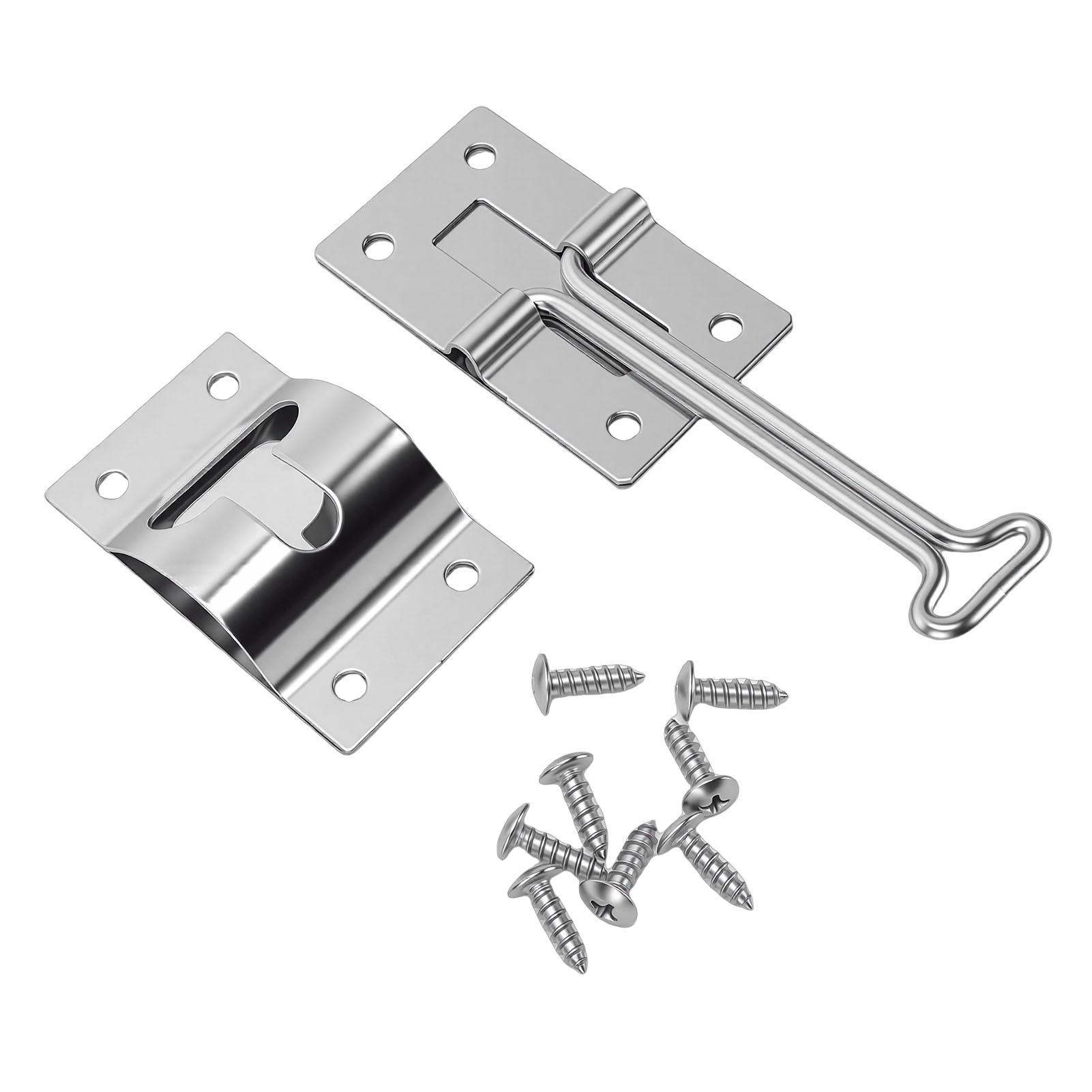 

RV Door Holder Stainless Steel T Style Trailer Door Holder Catch for Cargo Trailers Camping Vehicle Trucks 4 Inch