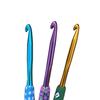 Handmade Crochet Hooks Set 12 Pcs Soft Clay Floral Handle Metal Yarn Needles for Knitting