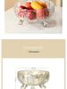 Luxury Crystal Three-Tier Fruit Bowl for Living Room
