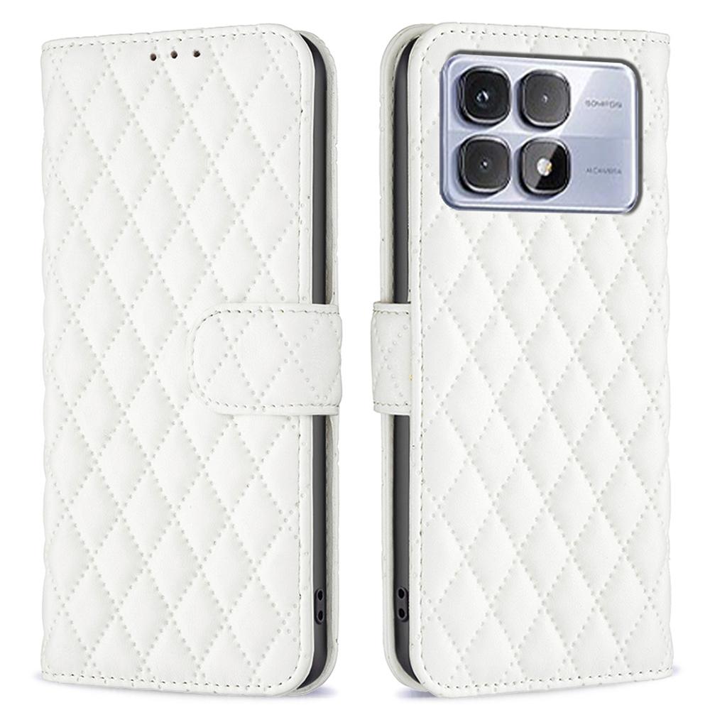 

BINFEN COLOR BF Style-14 For Xiaomi Redmi K70 Ultra Case Rhombus Phone Leather Cover Stand E