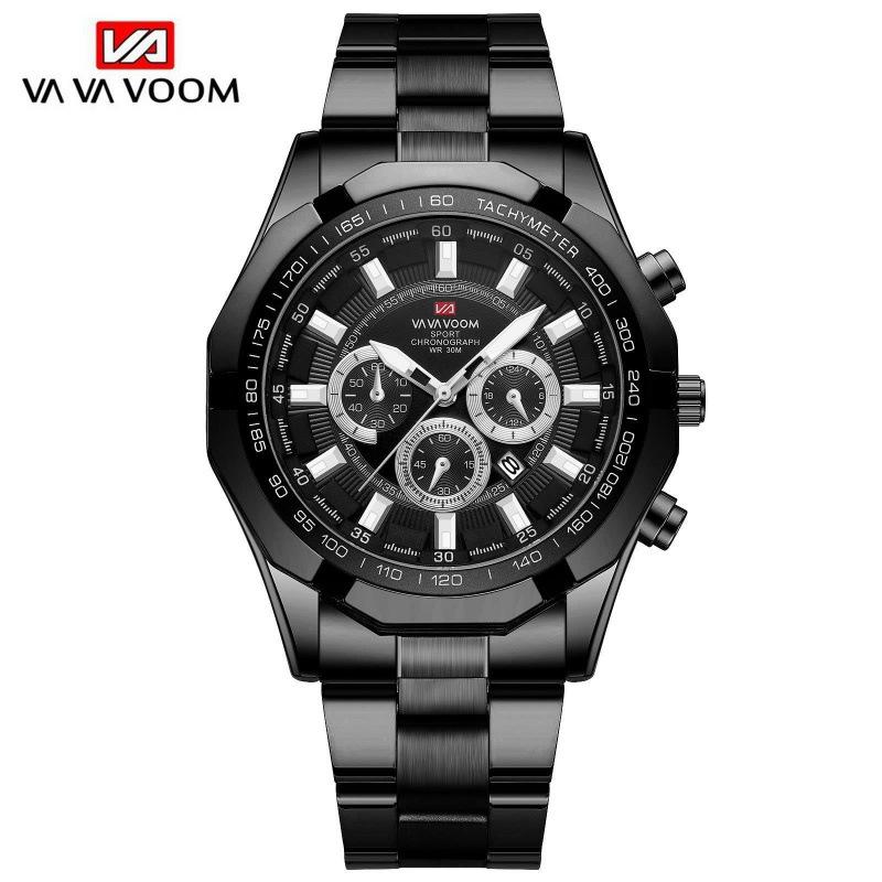 Men's Steel Strap Watch, Calendar Student Men's Quartz Watch