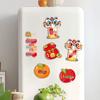 2025 New Year Refrigerator Magnet & Glass Sticker - Spring Festival Home Decor