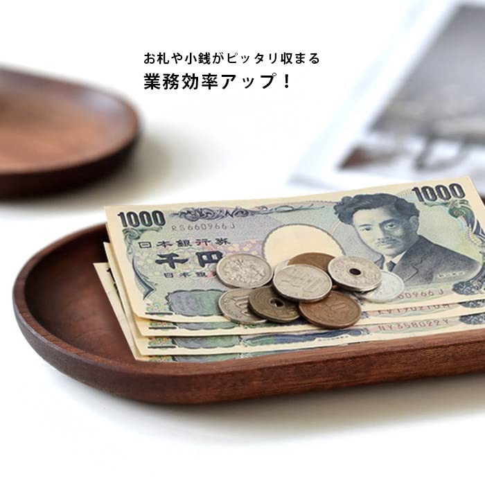 Wooden Cafe Small Item Scandinavian Style Mini Serving Natural Stylish Small Cash Tray Tray, Container, Tray, Tray, Wood, Plate, Multi-Plate,
