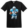 Barry Sanders Football T Shirt Detroit Lions Running Back Action Tee