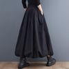 2024 Spring High Waist Slimming Elastic Tie Lantern Midi Skirt