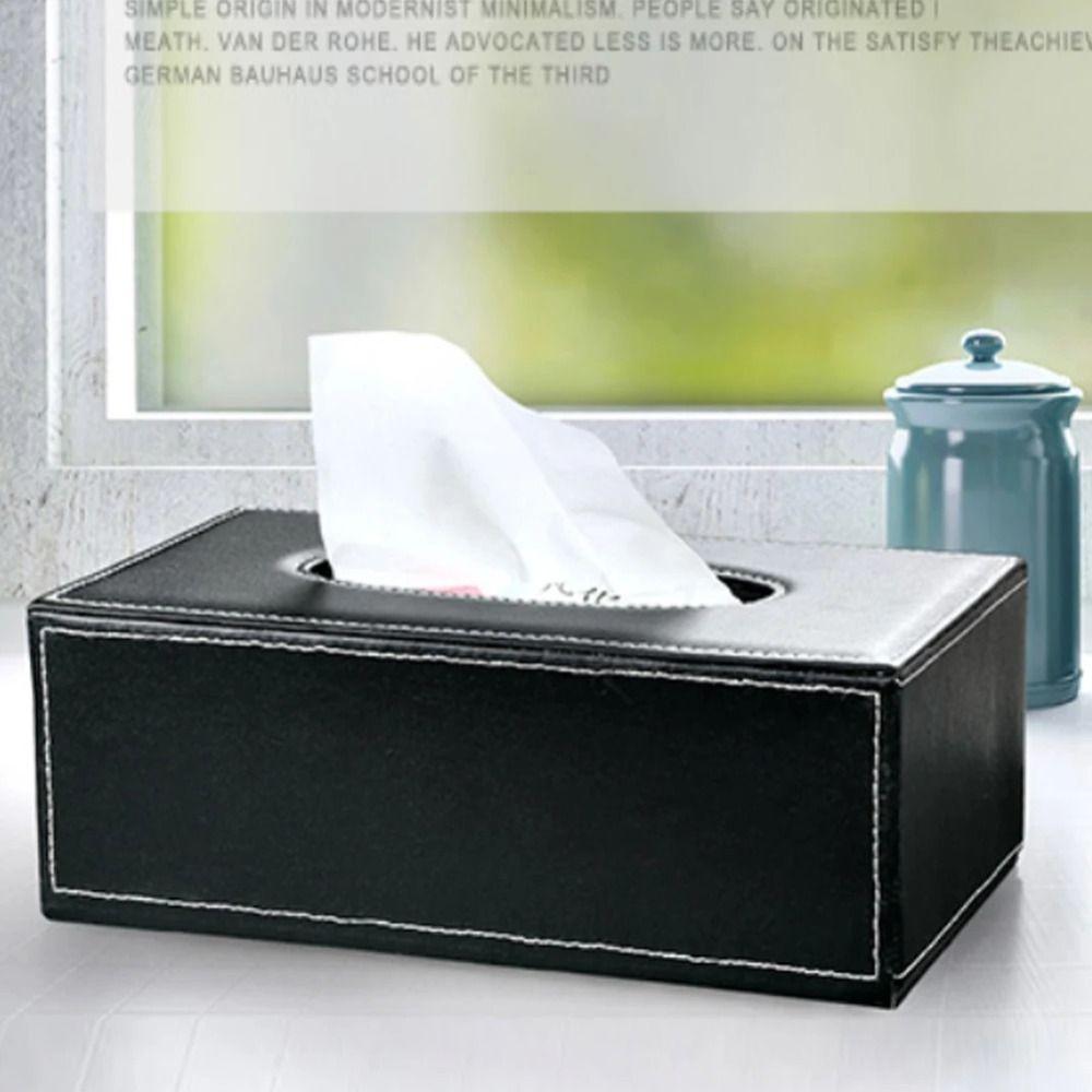 Anti-moisture Napkin Case Rectangular Tissue Tray Automotive Decoration Paper Holder Kitchen