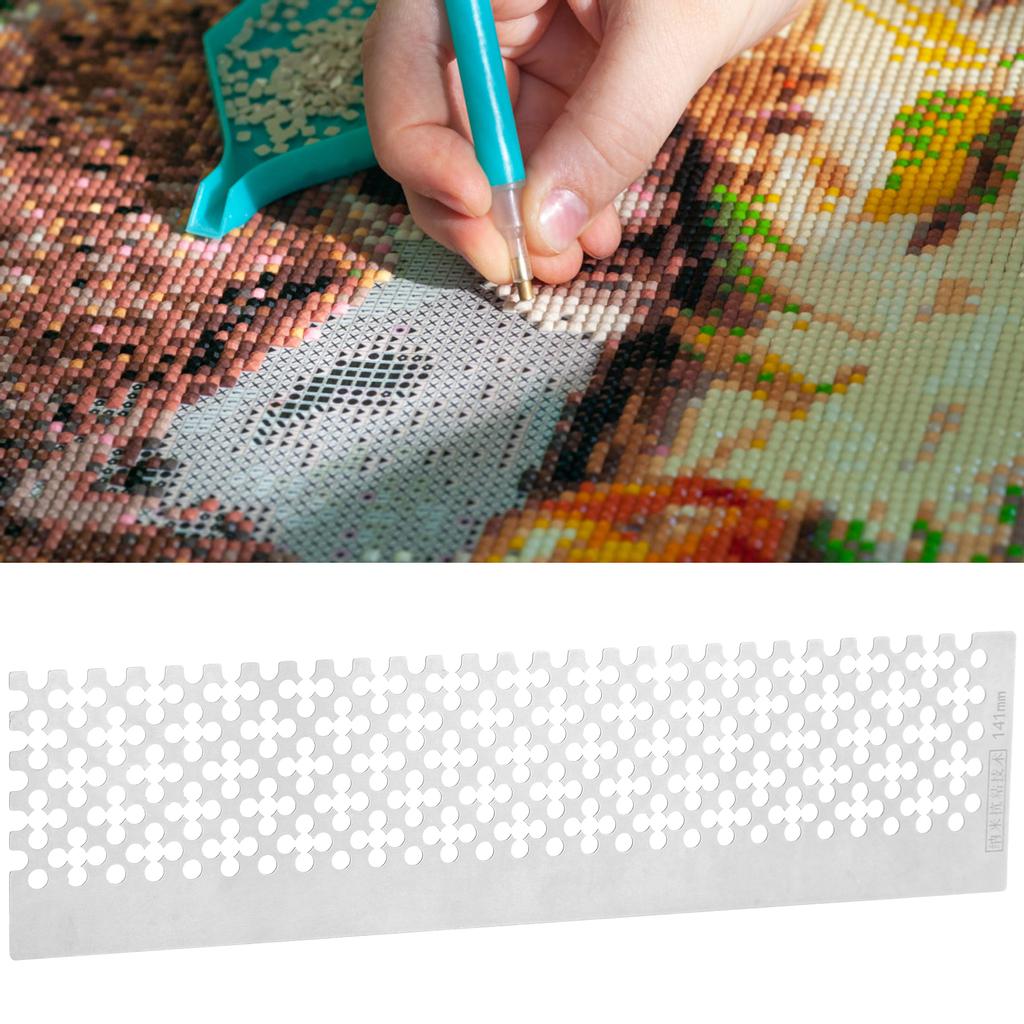 Round  Ruler Fix Tools Quincunx Shape Stainless Steel for Rhinestone Paint 325 Hole