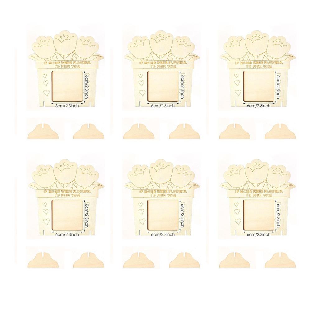 

Handmade Art Wooden Picture Frame Unfinished Mother s Day Frame DIY Photo Frame Party Decoration Tulip