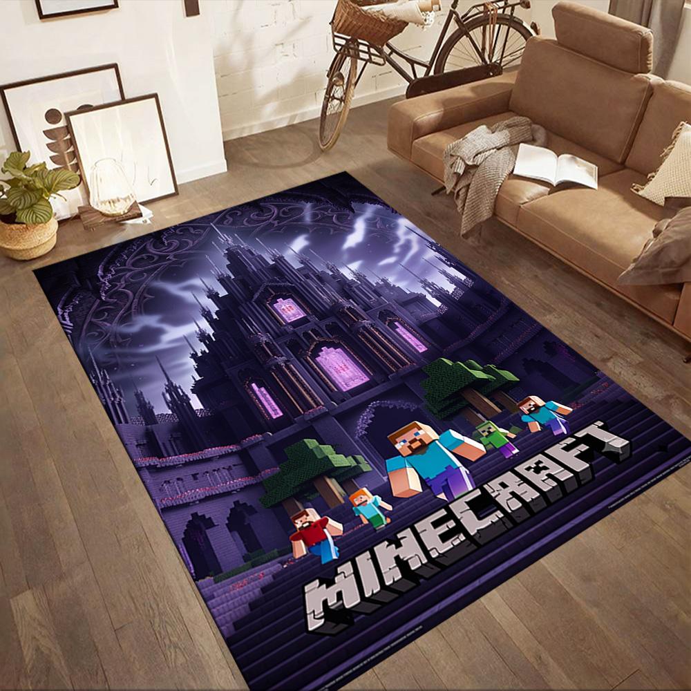 Minecraft 478 Carpet Suitable for Hallway Study room Kitchen Living Rooms Anti-slip Rug Anime Office Decor Perfect Birthday/Christmas Gift Idea