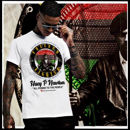 Huey P T-Shirt Black History African Melanin Quote African Pride Freedom