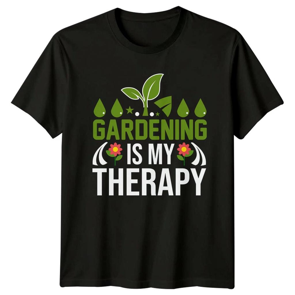Gardening Is My Therapy Womens T-Shirt Hobby Gardening Mothers Day Gift For Her