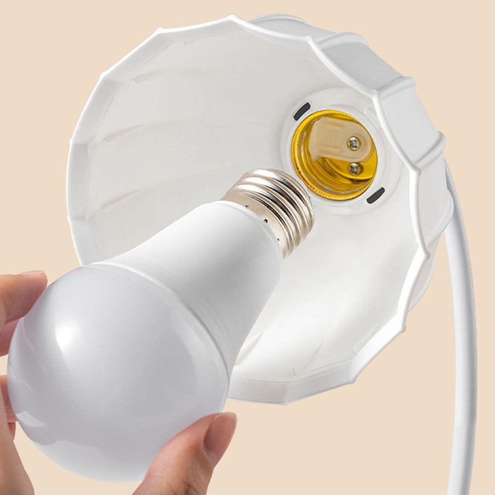 EU US UK Conversion Wall Plug Lamp Lotus Flowers Bulb Socket Converter Led Light Base  Gift