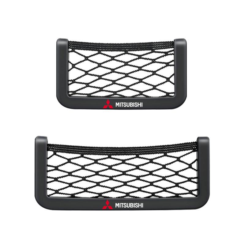Auto-Netztasche Handyhalter Aufbewahrungsnetzbox Taschenorganizer für Mitsubishi ASX Lancer Pajero Outlander L200 EVO Lancer EX