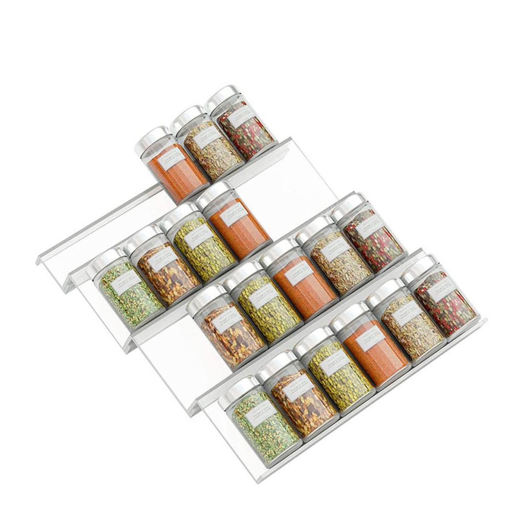 Spice Drawer Organizer Rack Tray for Pepper Storage Holder Seasoning Jars Drawers
