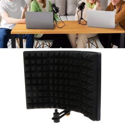 Professionelles Studio-Mikrofon Schallschutzschild Schallabsorption Reflexionsfilter Schwamm Schallschutzschild