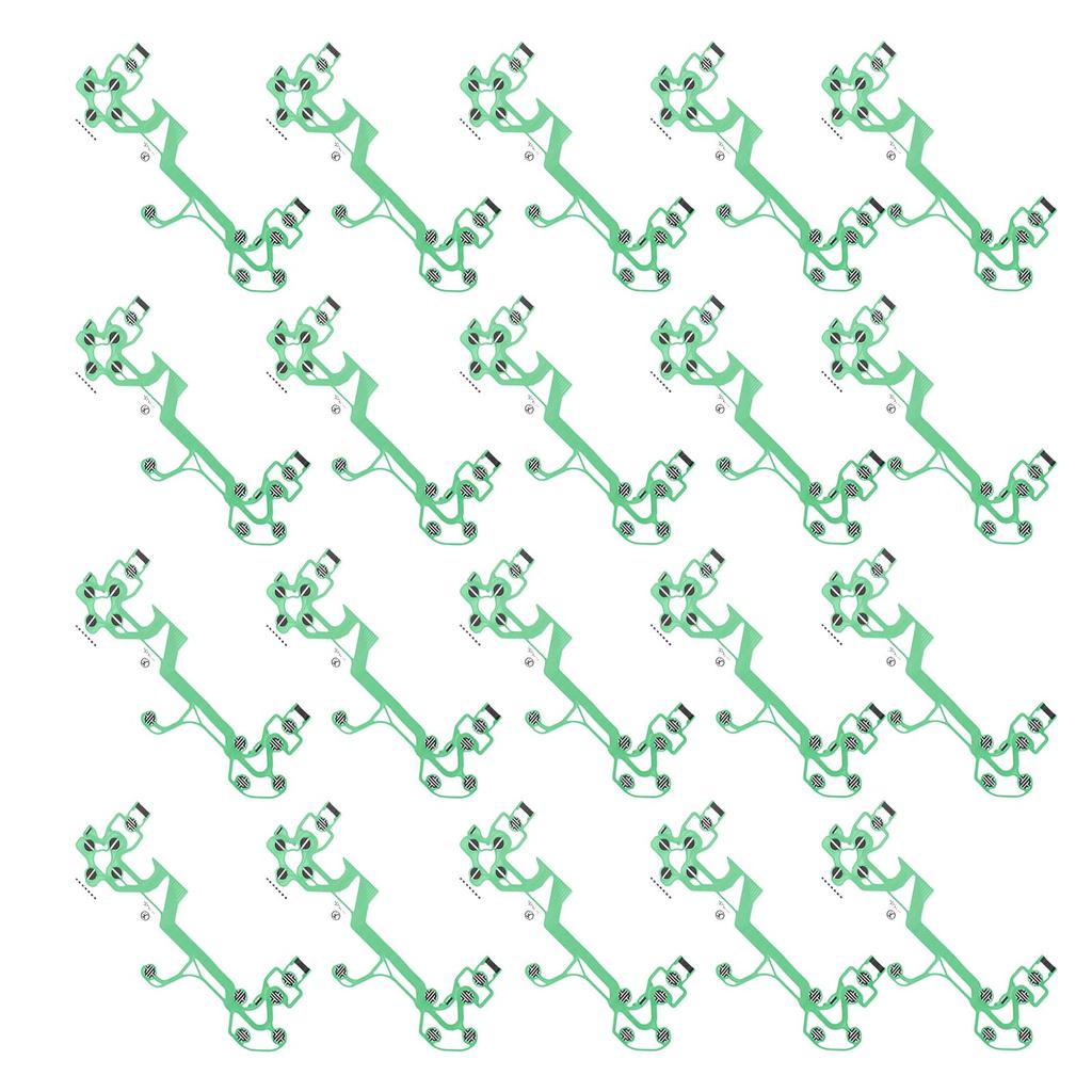 20Pcs Flexible Ribbon Circuit Board Fit for 4 Pro Slim Controller Conductive Film Replacement Game Console Parts