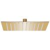 Rainfall Shower Head Stainless Steel 20x20 Cm Square Golden