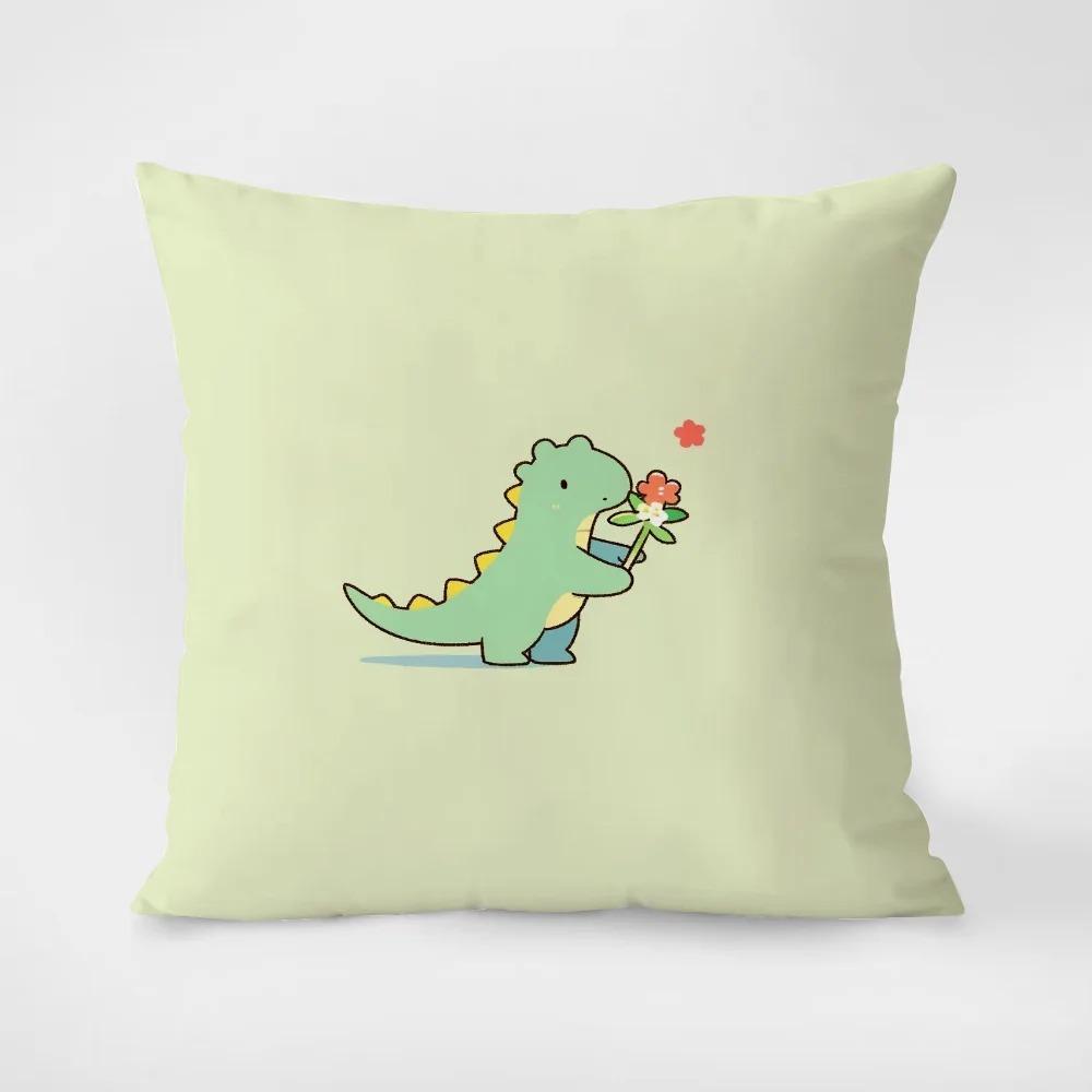

Маленький динозавр принт наволочка для украшения интерьера офис гостиная дома наволочка 40x40cm