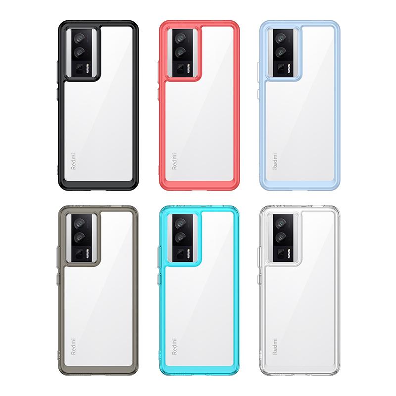Für Poco F5 Pro Hülle Xiaomi Poco F5 Pro Capas Neue stoßfeste Stoßstange klar transparent mehrfarbig Fundas Poco F5 Cover