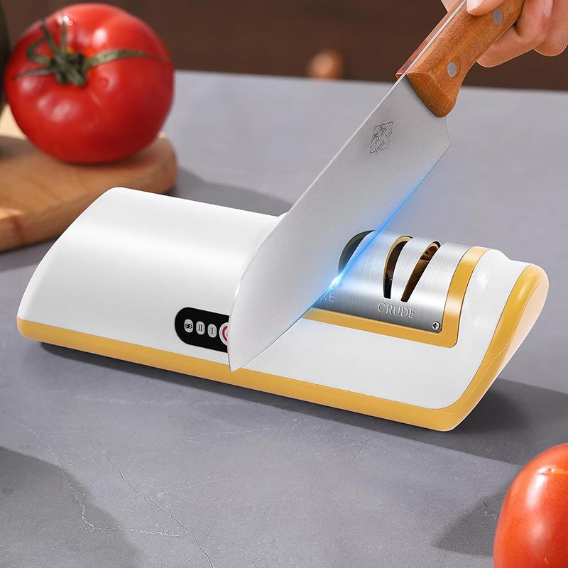 

Automatic Multifunctional Electric Knife & Scissors Sharpener for Quick, Convenient Household Use помаранчевий